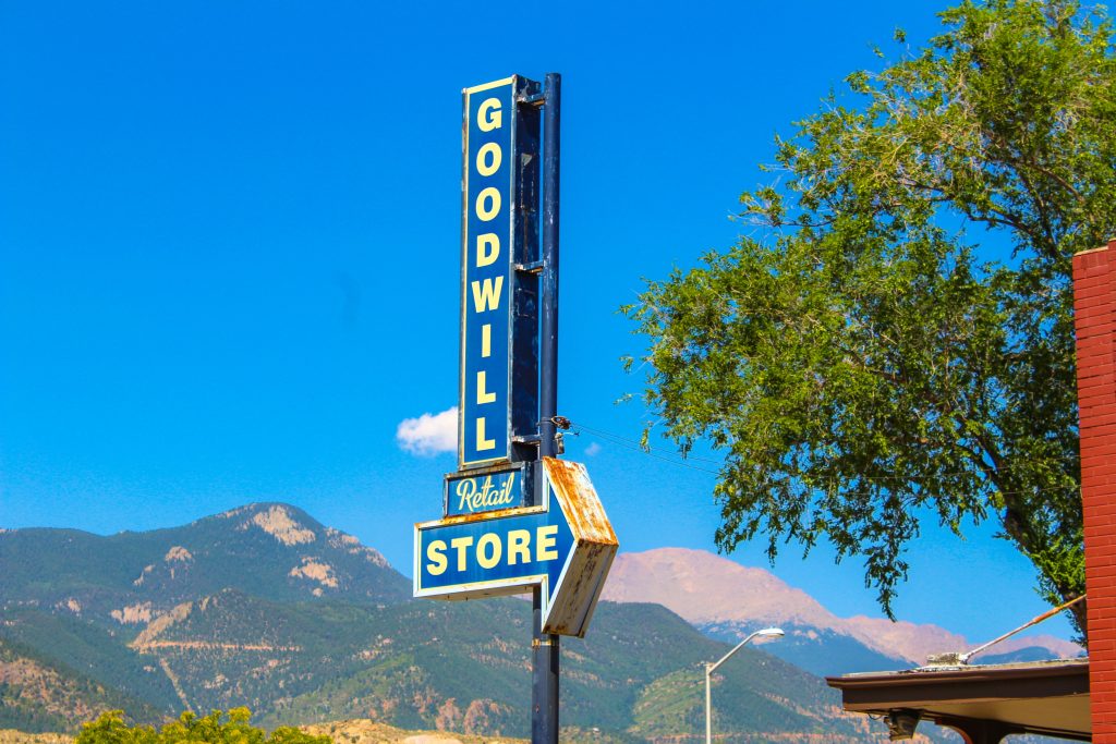 goodwill thrift store sign 